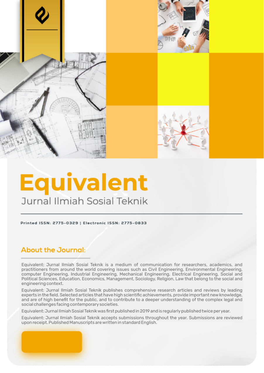 					View Vol. 8 No. 1 (2026): Equivalent: Jurnal Ilmiah Sosial Teknik
				